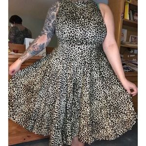 Queen of Holloway Audrey Pinup Leopard Dress